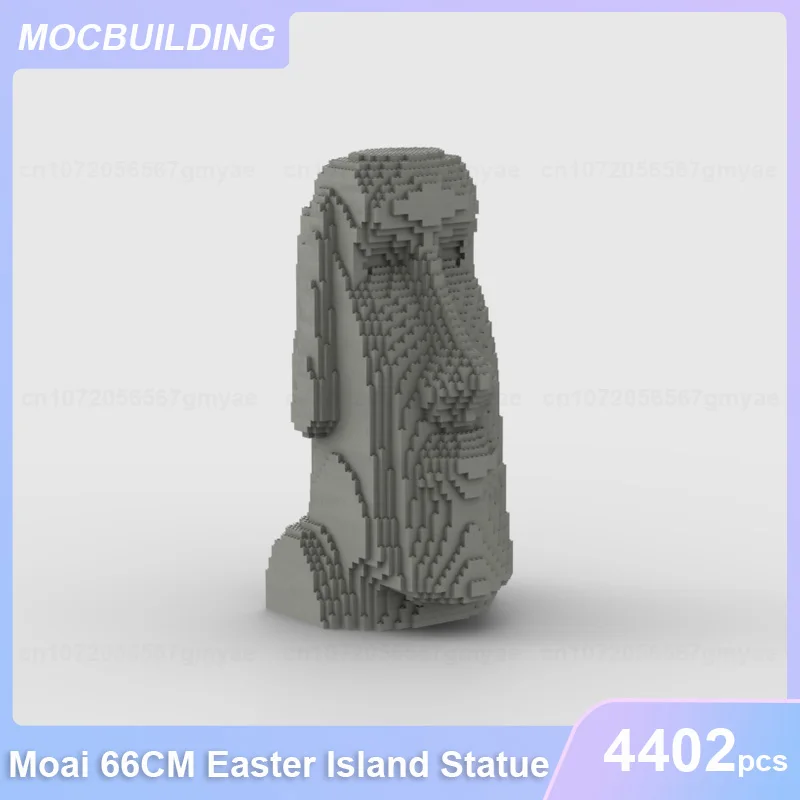 

Moai 66CM Easter Island Statue Model MOC Building Blocks DIY Assemble Bricks Educational Creative Collection Toys Gifts 4402PCS