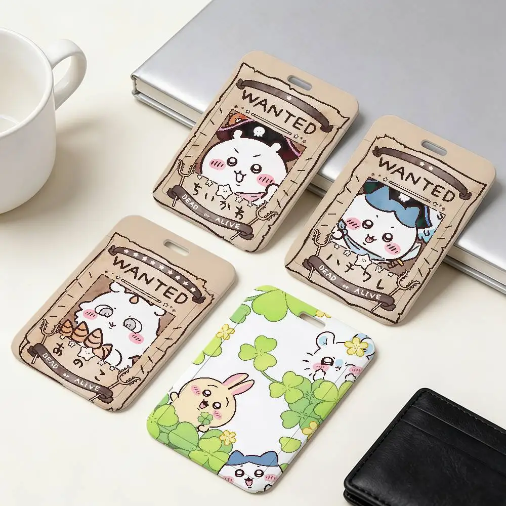 Cartoon Kawaii Badge Holder with Clear Window - ID Card and Credit Card Protector