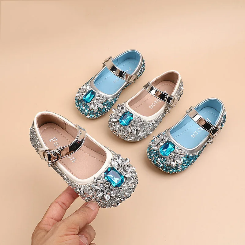 

Fashion Girl Shoes Kids Shoes Baby Girl's Sandals Casual Flats Princess Bling Crystal Rhinestone Toddlers Party Dance Footwear