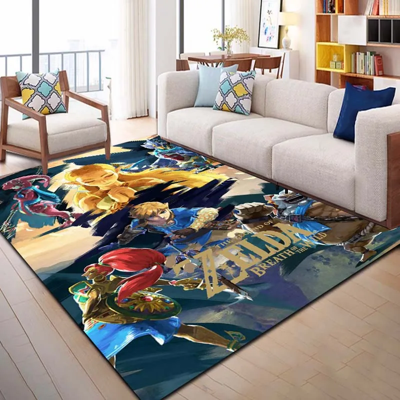 Pattern Is The Legend Of 2-Zelda 3D Print Decora Il Tappeto In Velluto Di Cristallo.