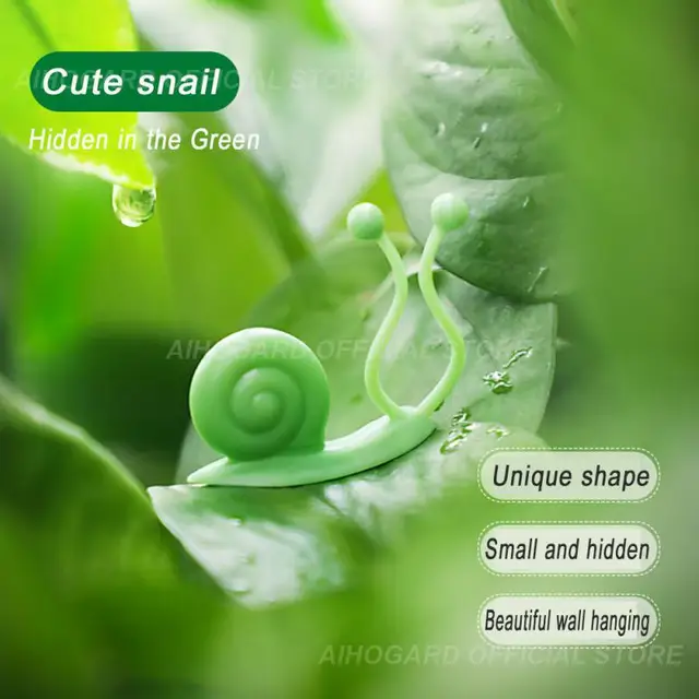 10Db Csigafal Rattan Szorító Klip Virággyár Tartó Mászó Fal Rögzítő Fali Szőlő Hegymászó Ragadós Horog Rögzített - Image 5