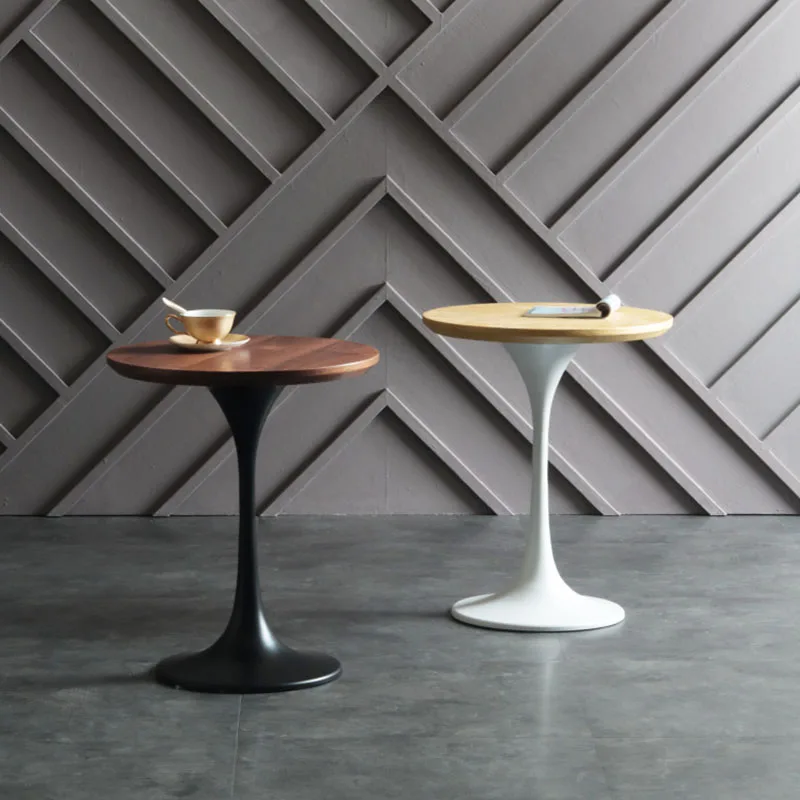 Luxury Round Coffee Tables Wooden Design Low Small Coffee Tables Center Salon Patio Mesa nesting Corner Furniture mobile