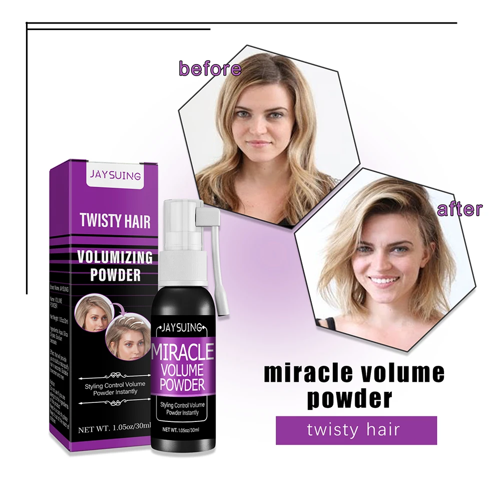 Fluffy Hair Volumizing Liquid Spray Non Greasy Fluffy Hair Liquid Powder Non-sticky Long-lasting Modeling Hairdressing 30ML spray bottle hair styling spray