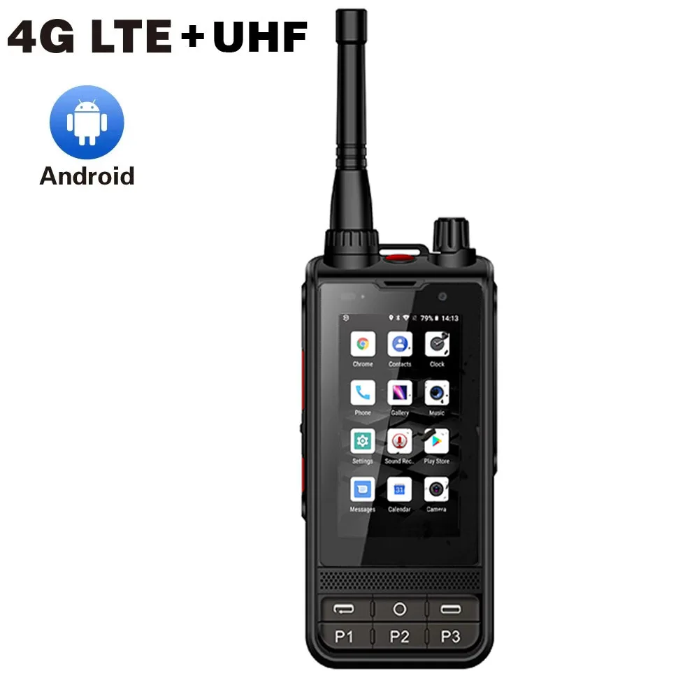 Рация ANYSECU W6PLUS, Android 10, 4G, UHF, 400-470 МГц 5 шт короткая рация антенна uhf 400 470 мгц совместимая с motorola pmae4002 pmae4002a pmae4003 ppr860 ex500 ham radio