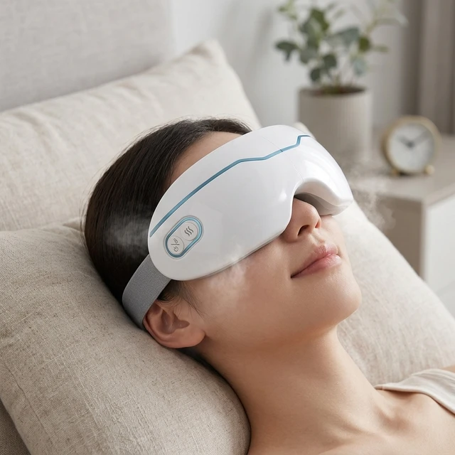 Eye Steamer Massager with Heating Nano Mist Spray Eye massage tools Rechargeable Silicone Eye Care Device 1