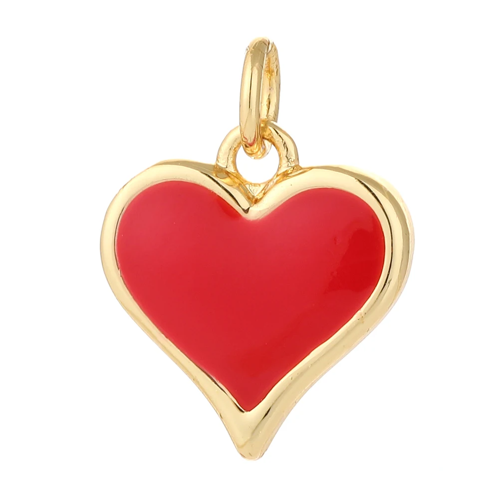 Jewelry Charms Red Love Heart Cute Resin Butterfly Diy Earrings Bracelet Necklace Pendant
