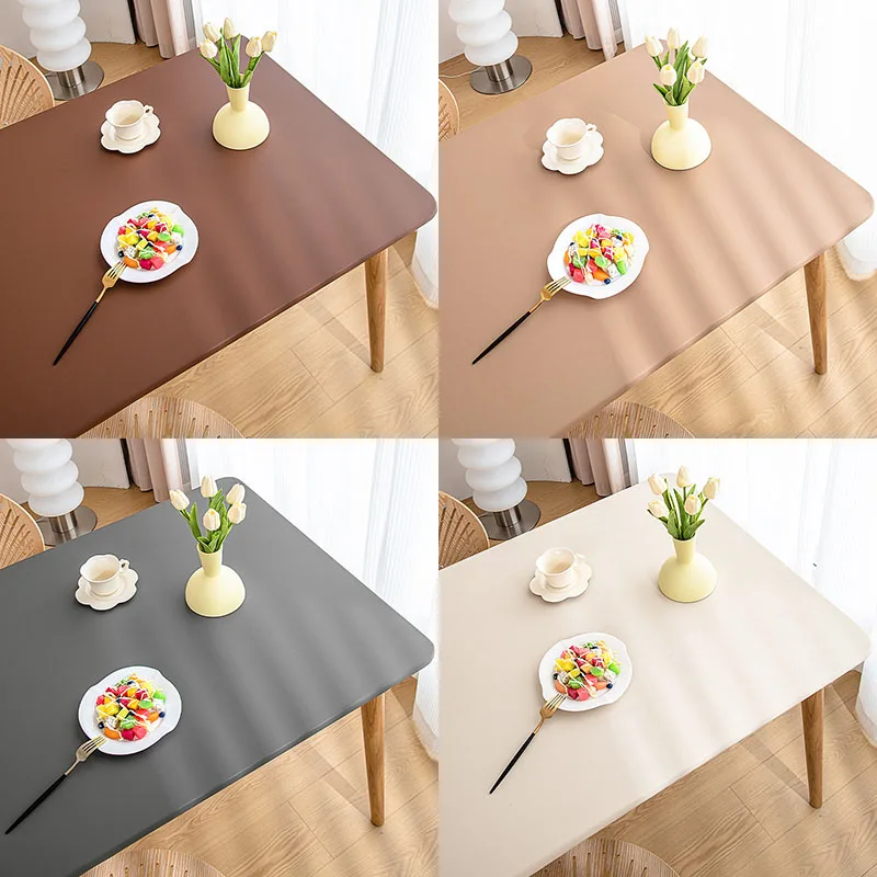 WaterproofOilproofTableclothPULeatherTableCoverStudentDeskMat