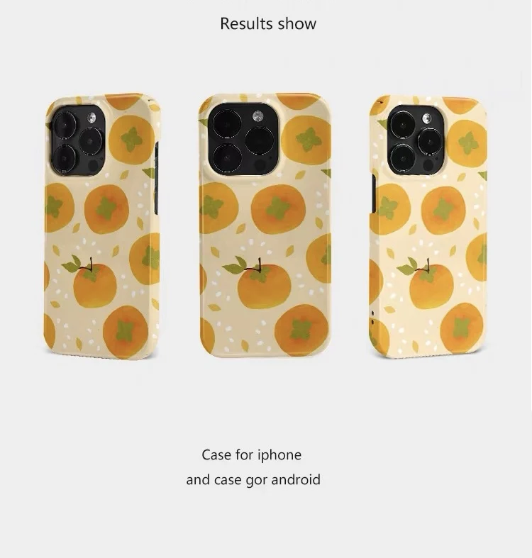 Fortune-Inspired Orange Acrylic Phone Case