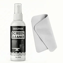 SIKEZHAN Screen Cleaner Kit with Polishing Cloth - Streak - Free Spray for Electronics & Displays (2oz) (1 sets)