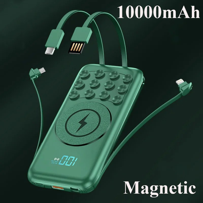 Magnetic Qi Wireless Charger Power Bank 10000mAh Portable Induction Charger for iPhone 13 Samsung Xiaomi Powerbank Spare Battery