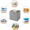 Non-Woven Fabric Storage Box Wholesale Portable Fabric Storage Box without Lid Household Clothes Toy Finishing Box 4