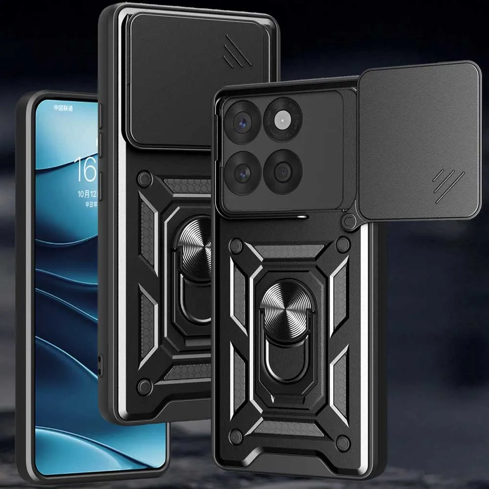 Shockproof Armor Case with Car Holder and Camera Lens Protection