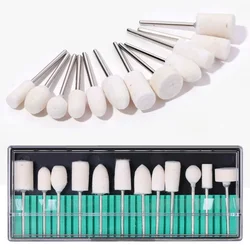 Premium Nail Art Drill Bits Set for Gel Tip Grinding and Polishing (12PCS Polishing Set)