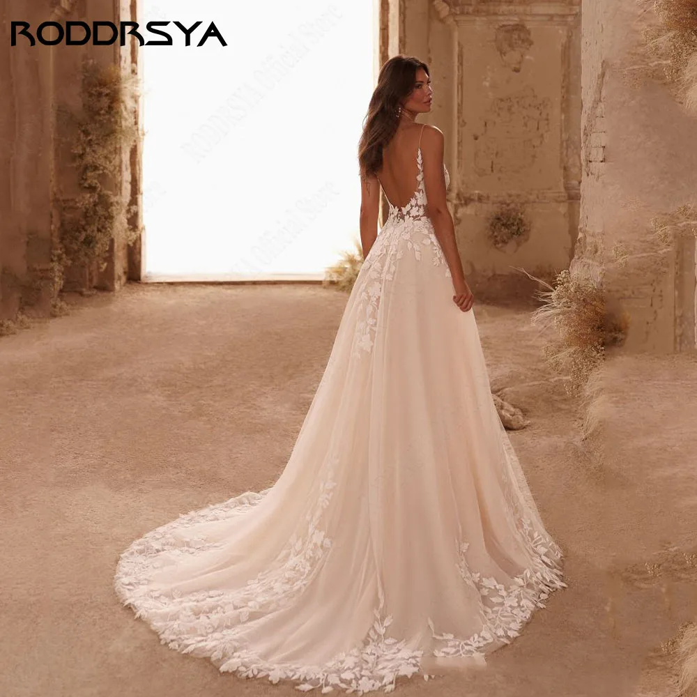 RODDRSYA-Spaghetti-Straps-Glitter-Wedding-Dresses-V-Neck-Shiny-Tulle-With-Applique-Backless-Bohemia-Lace-Bridal.jpg