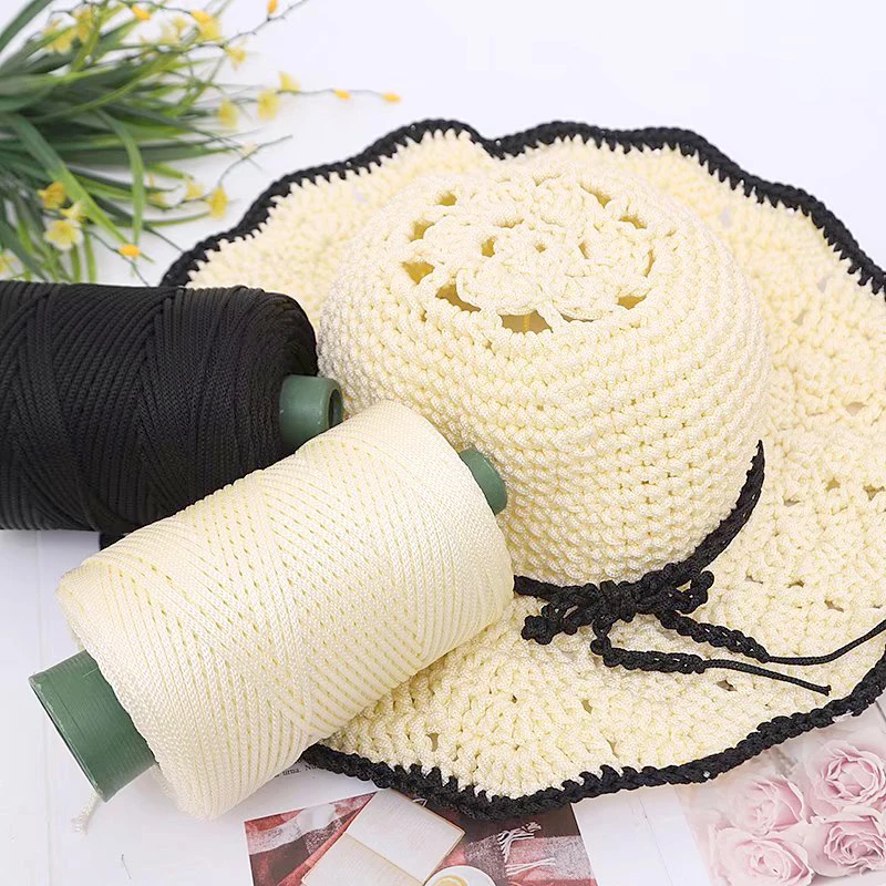 Solid Color Knitting Yarn Handmade Crochet Sweaters Scarves Hat Blanket Soft Threads Weave Nylon Rope DIY Sewing Supplies nylon rope nylon cord crochet yarn