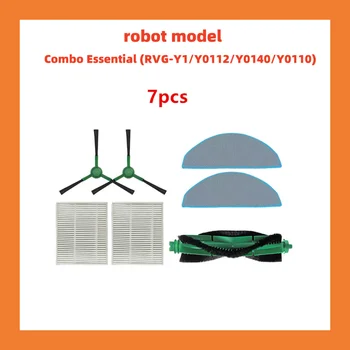 Spazzola a rullo/spazzola laterale/filtro/panno per la pulizia compatibile con l'aspirapolvere iRobot Roomba Combo Essential (RVG-Y1 Y0112/Y0140/Y0110)