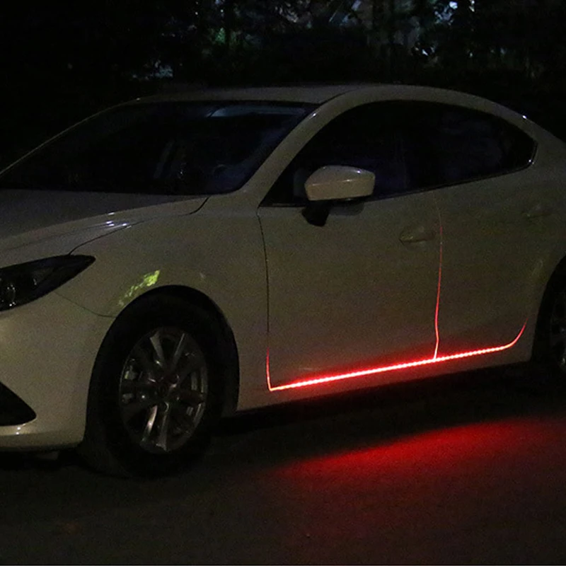 

Car Interior Floor Lights Silicone Soft Board Mini Portable Adjustable Universal Car Supplies Ambient Light Practical 12v
