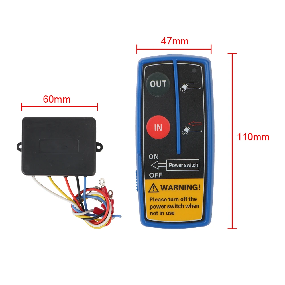 Wireless Electric Winch Remote Control Auto Accessories 24V 12V Dual Handset Switch Controller For Jeep ATV SUV Trailer