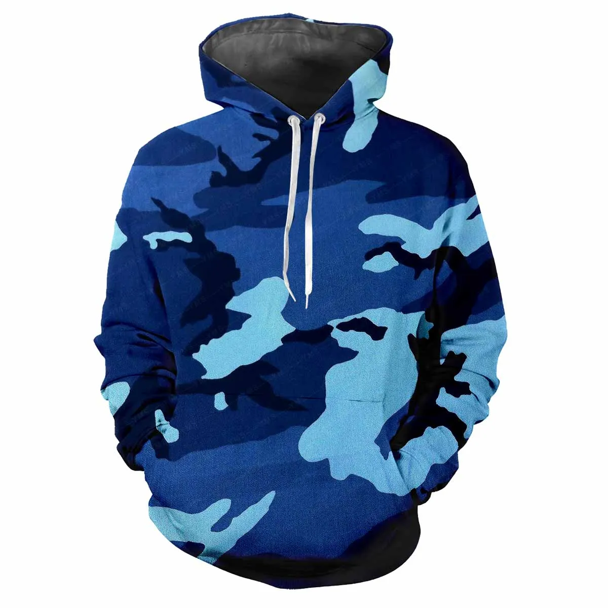 Description Picture 5 of itemJungle Camouflage Camouflage 3d Printed Spring Fall Men's Hooded Hoodie Fashion Trend Tough Guy Clothing Loose Casual Clothing
