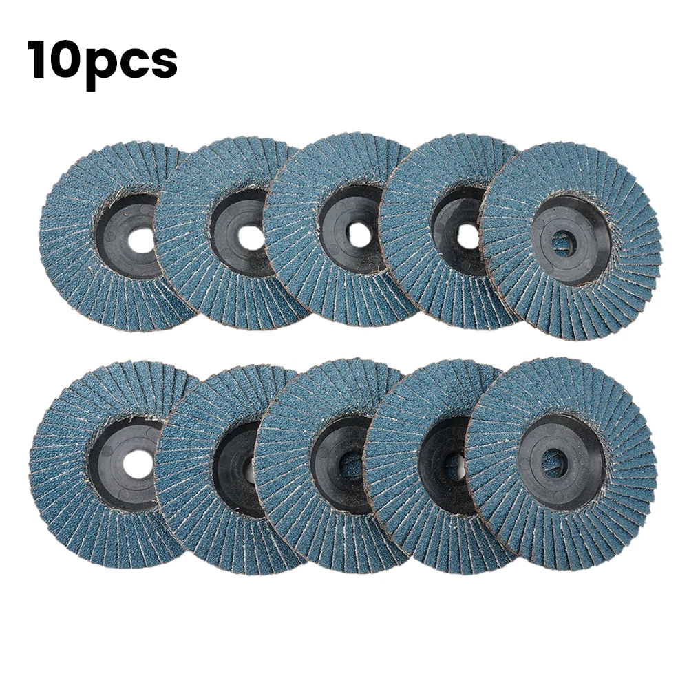 

Durable High Quality Hot Practical New Flap Disc Sanding Wheels Workshop Zirconium Corundum 10pcs 75mm Cutting