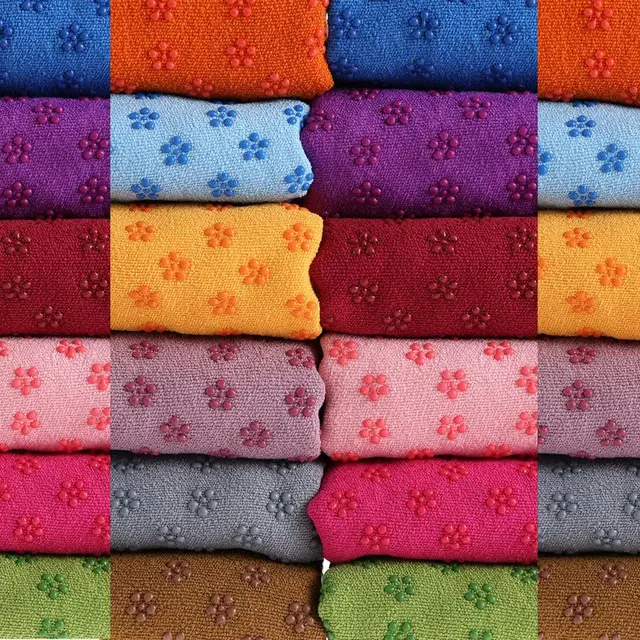 183*63cm Portable Anti-slip Sweat-absorbent Yoga Mat Towel Cloth Mat Ultra-thin Yoga Blanket Towel Blanket Workout with Bag 2