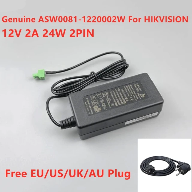 12V 2A 24W 2PIN AC DC ASW0081-1220002W Cam Adaptor For HIKVISION Video Recorder Monitor Camera CCTV Power Supply Charger AliExpress