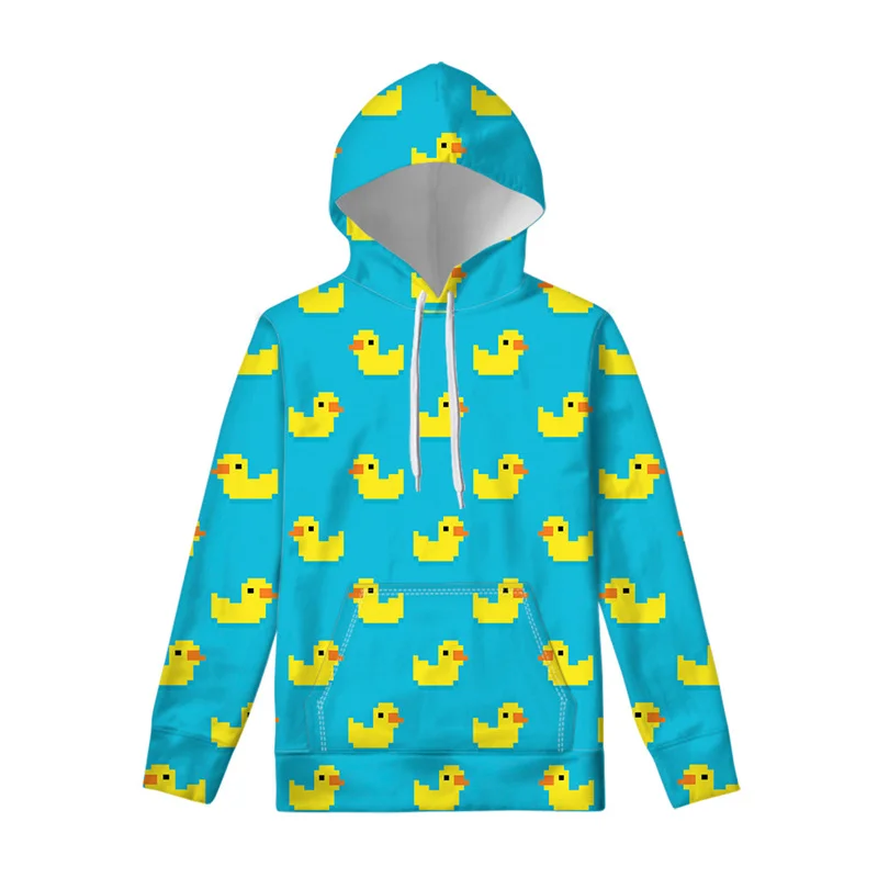 thumbnail image 1 of Sudadera con capucha con estampado 3D de pato de goma para hombre, sudadera con capucha con patrón de animales de dibujos animados, sudaderas con capucha de manga larga para niños, sudaderas de calle, 1 of 4