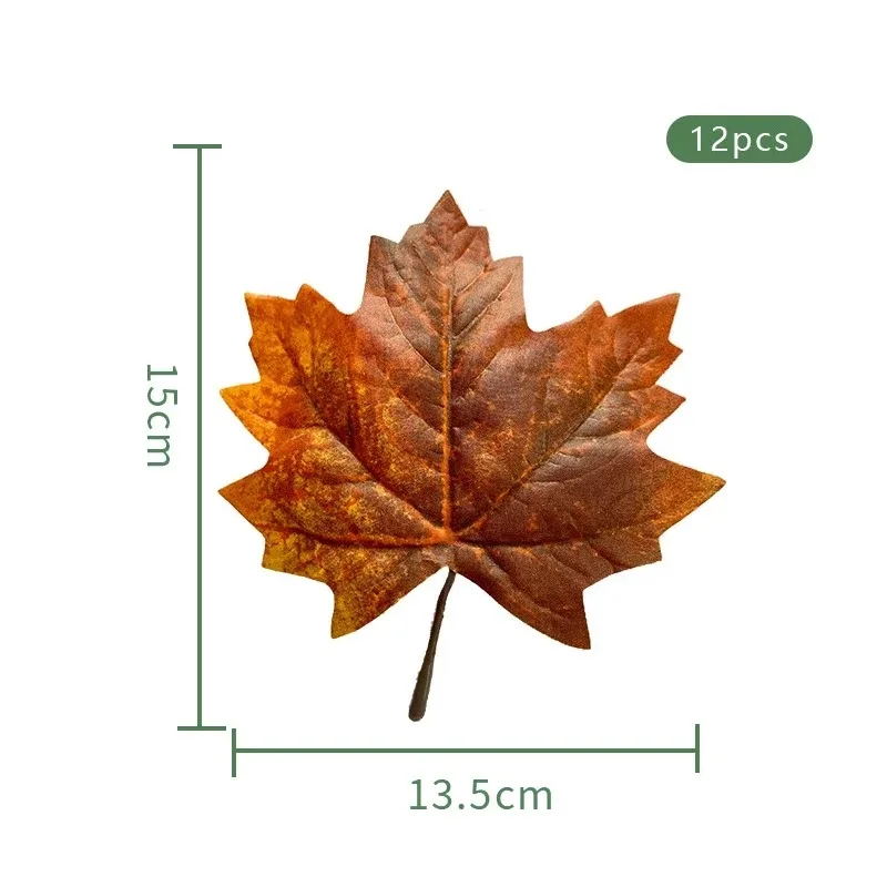 Artificial Canadian Maple Leaf 12 Halloween Shooting Props Simulated Maple Leaf Home Decore  Home Decoration Accessories