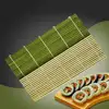 Square Sushi Roller Mat Natural Bamboo Sushi Mat Green Bamboo Sushi Rolling Mat Sushi Making Kit Sushi Maker Blind for Kitchen 2