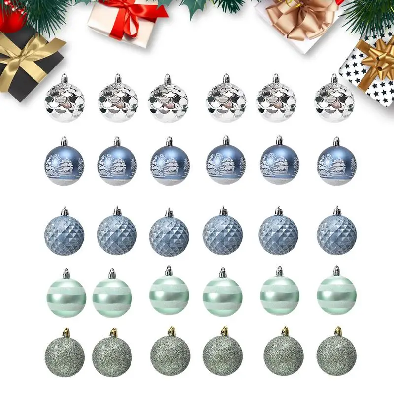 

_ 30 шт. небьющиеся подвесные шарики, украшения «сделай сам», поделки, шарики, украшения для рождественской елки