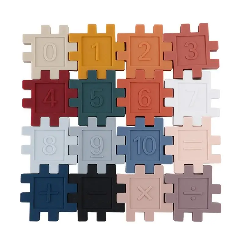 

Силиконовые игрушки для когнитивного подсчета Монтессори, забавные математические игры, прочные детские игрушки для семьи, Дошкольное обучение