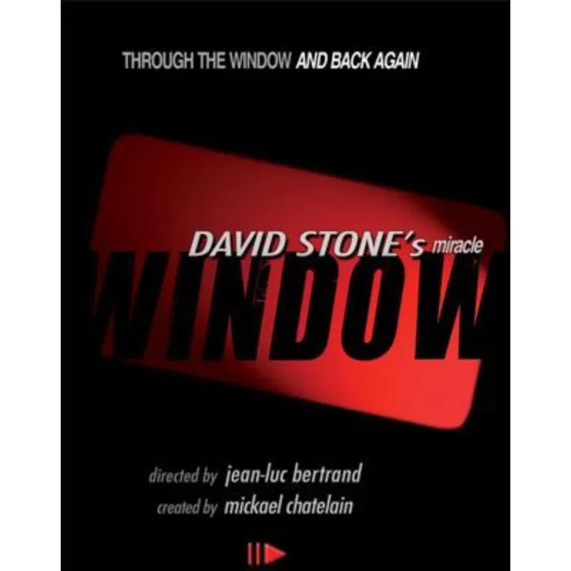 Window By David Stone(Dvd+Gimmick) - Magic Trick,Accessories,Stage Magic Props,Close Up,Card Magia,Illusions,Magia Toys Classic natural rough crystal stone curtain hook shower rod bathroom shower curtain hanging buckles decor window curtains accessories