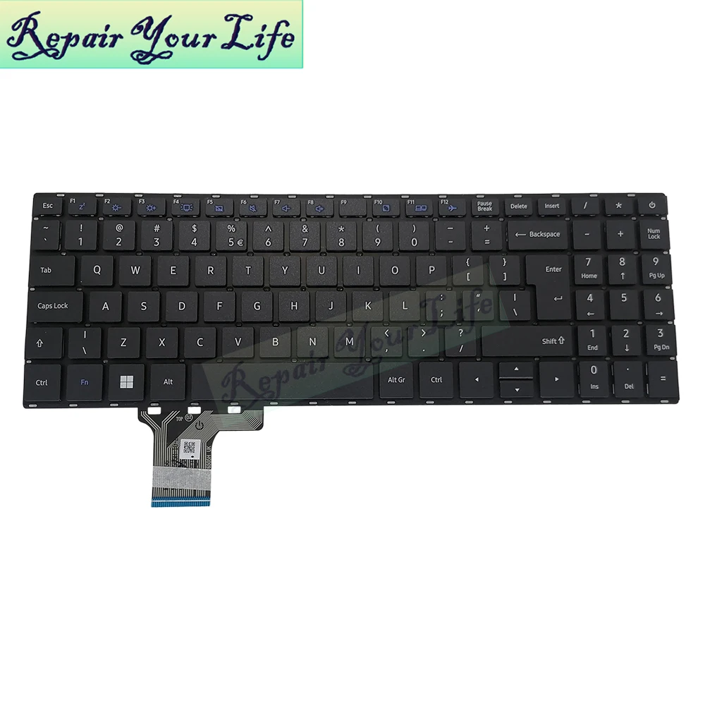 Teclado Pro Satellite Dynabook ui Hebraico Reino Unido Caderno Inglês C50-j C50-j15250 11a 12b 12c C50-j128 129 V0k-v6505h - Imagem 2