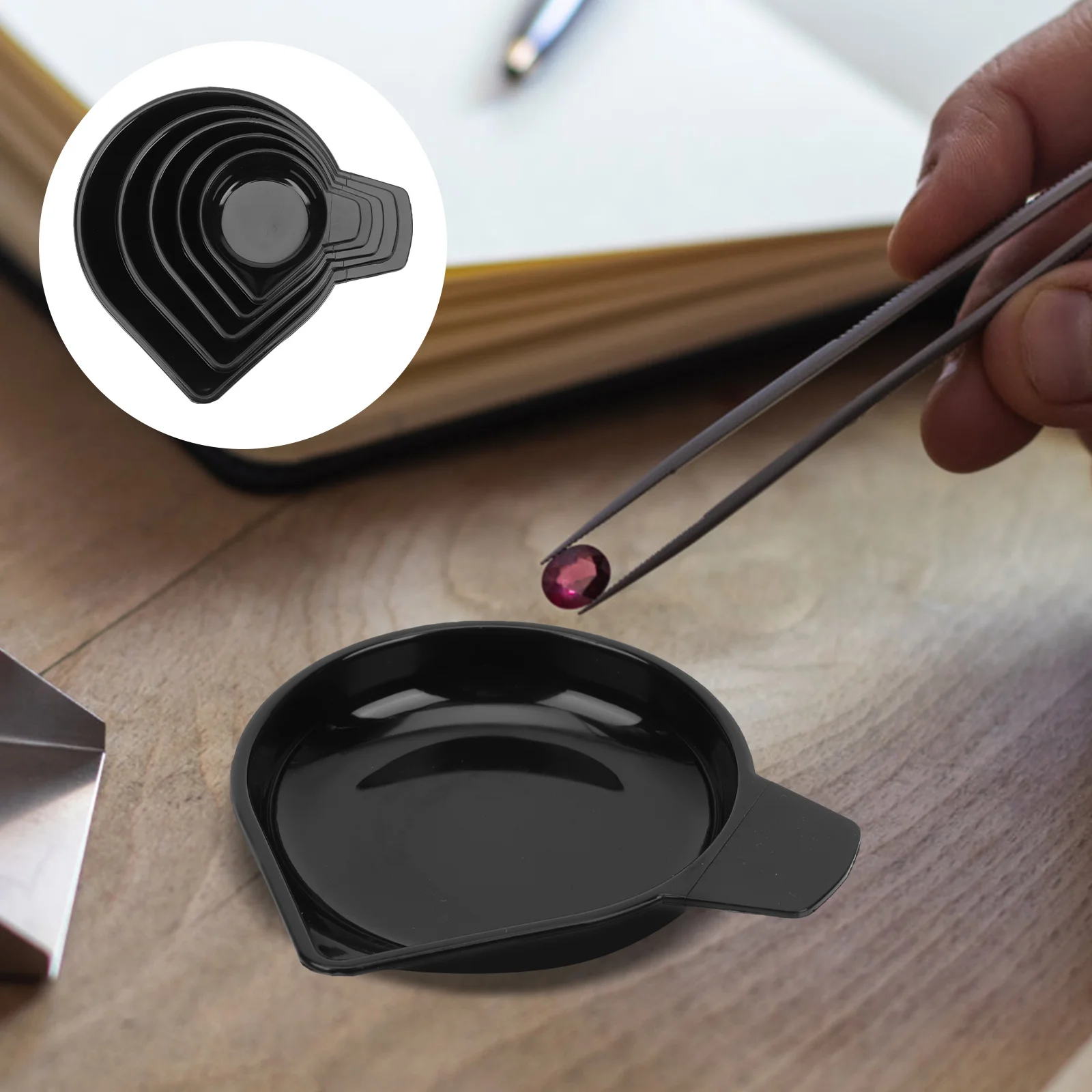 

Weighing Powder Pans Scale Tray Weigh Boats Narrow Spout Plastic Weighing Dishes Liquid Measuring Diamond Electronic
