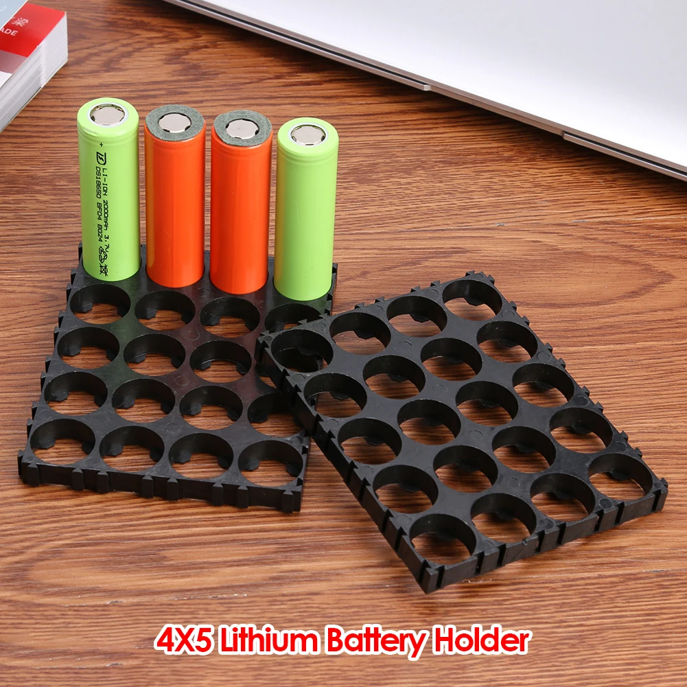 300pcs/20pcs 18650 Lithium Battery Holders 3X5 4X5 1X Cell 18650 Batteries Plastic Bracket Support Stand Rack Spacer DIY