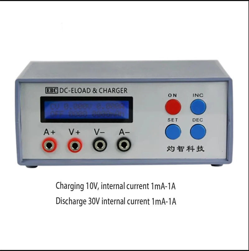 

EBC-A01 electronic load, CR button battery, small capacity lithium battery, AAA dry battery capacity tester