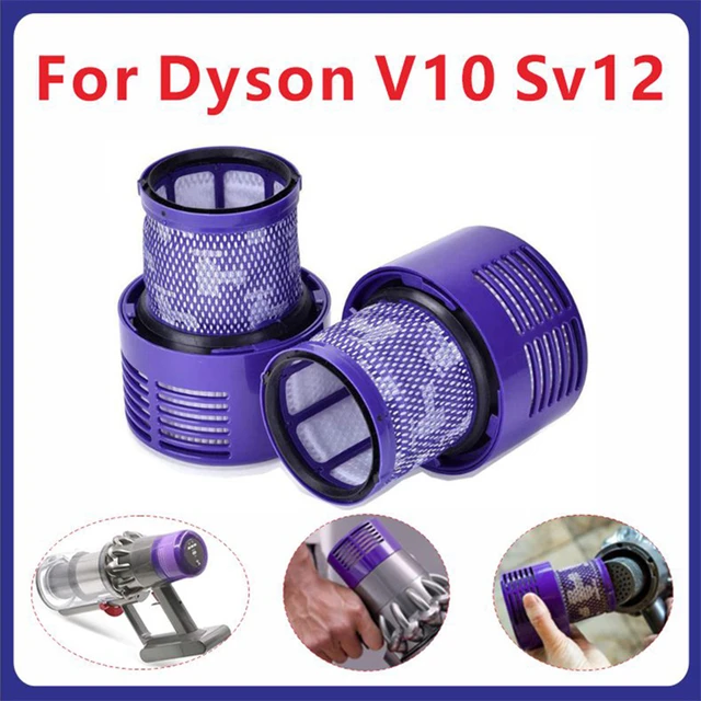 Washable Big Filter Unit For Dyson V10 Sv12 Cyclone Animal Absolute Total  Clean Cordless Vacuum Cleaner, Replace Filter - AliExpress