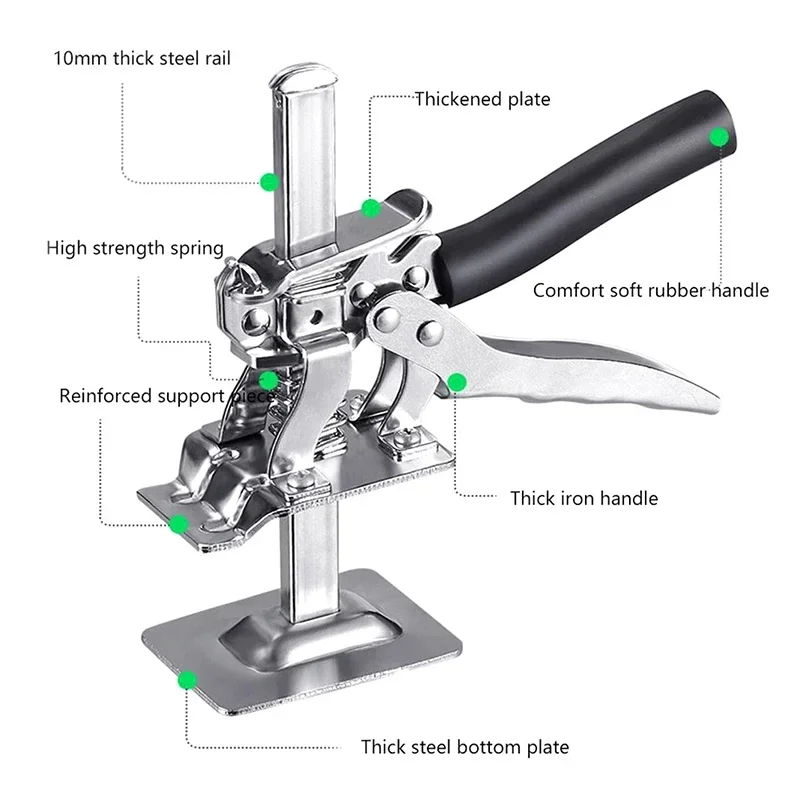 Hand Lifting Tool Labor-Saving Arm Jack Door Panel Drywall Lifting Cabinet Board Lifter Tile Height Adjuster Elevator Tools
