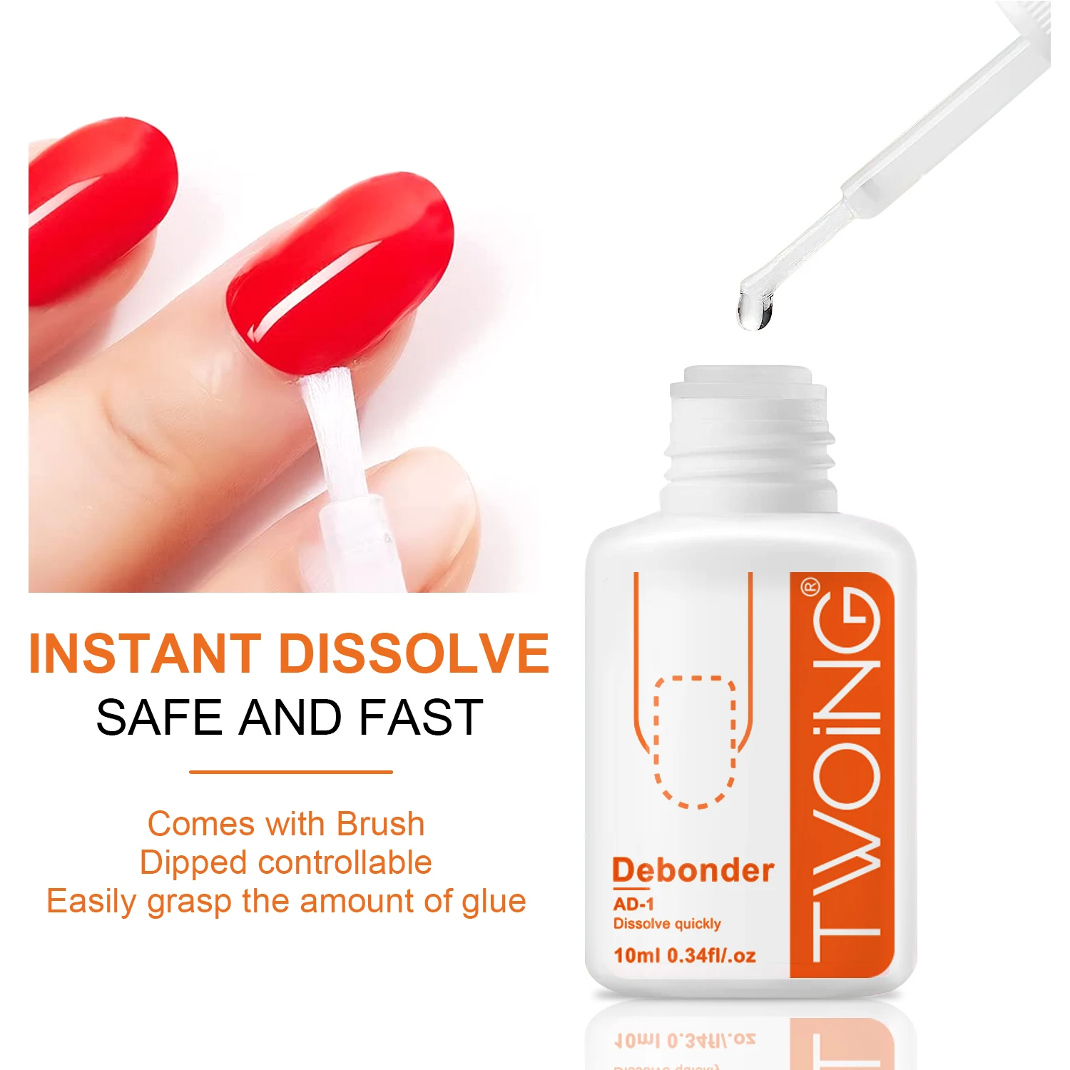 10ml Debonder Glues For Removeing False Nails Rhinestone Remover Tools Manicure Accessories Fast Dissolve Liquid Nail Art Tool nail debonder