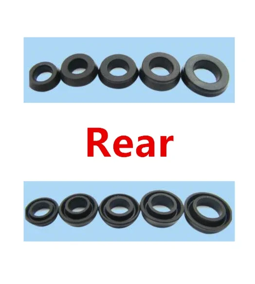 5PCS 11/12.6/14MM/16MM/17.5MM 24mm Motorcycle Car Brake Pump Piston Seal Front and Rear Leather Bowl Repair Kit 22.2MM 19MM