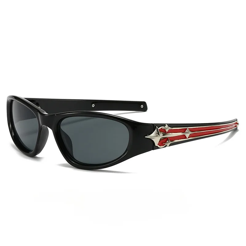 

Y2k Fashion Punk Sports Sunglasses for Men Women Luxury Brand Designer Sun Glasses Men's Vintage Shades UV400 Goggle Eyewear