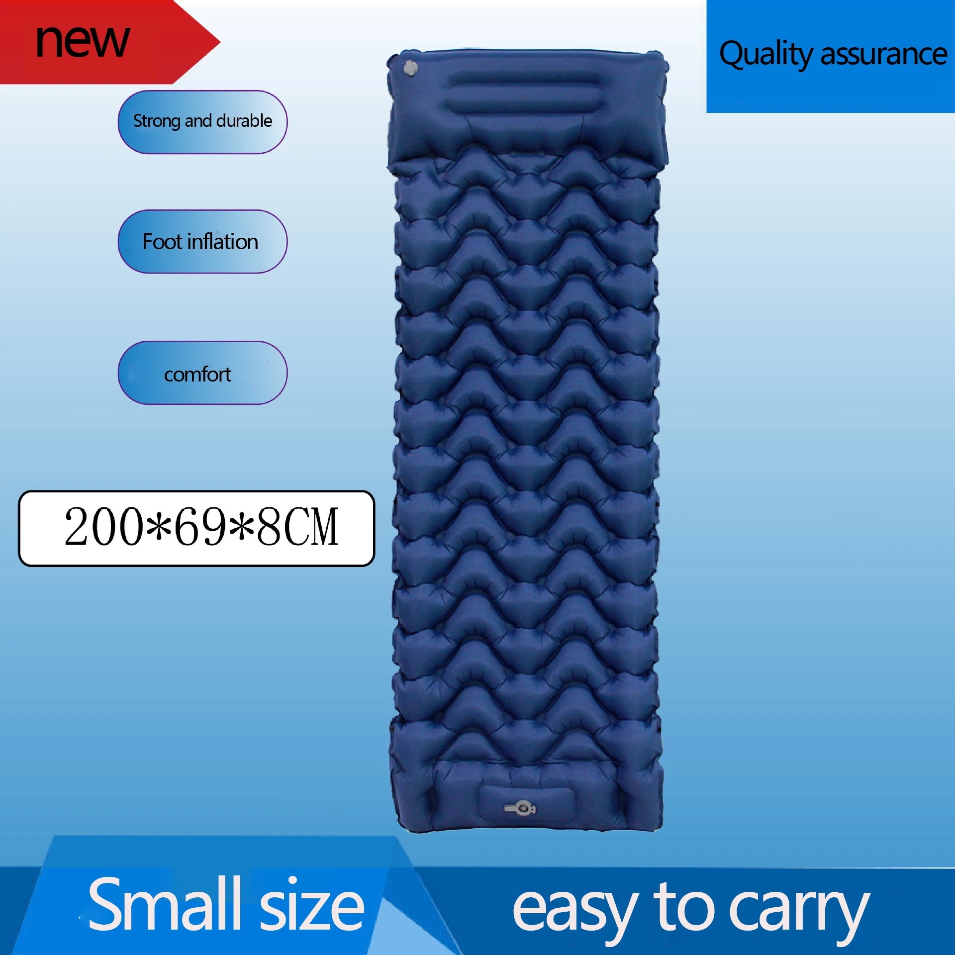 Air mattress outdoor camping tent camping portable air mattress floor bedding household air bed car supplies