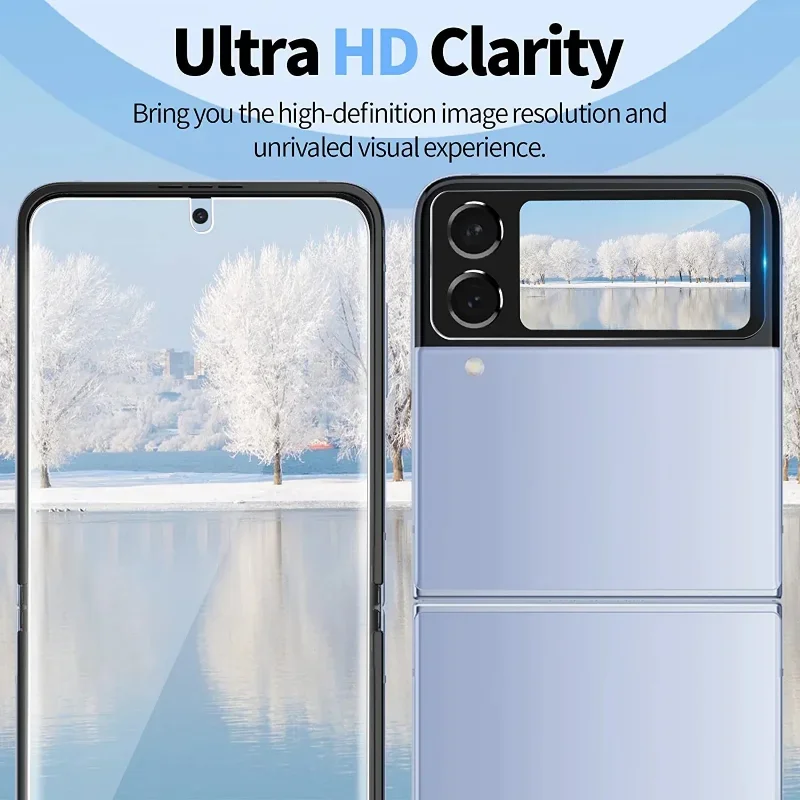 6-in-1 3D Curved Camera and Screen Protector Set with Hydrogel Film