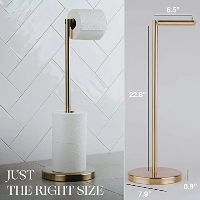 Toilet Paper Holder Rack Free Standing with Storage Roll Paper Holder Floor Stand  Tissue Toilet Paper Holder Brushed Bathroom - AliExpress