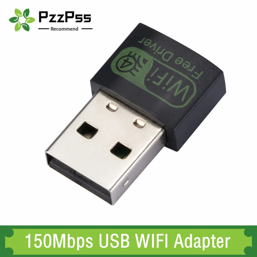 

PzzPss Mini USB WiFi Adapter LAN Wi-Fi Receiver 150Mbps WIFI Adapter Wireless Network Card Play and Play For PC Windows