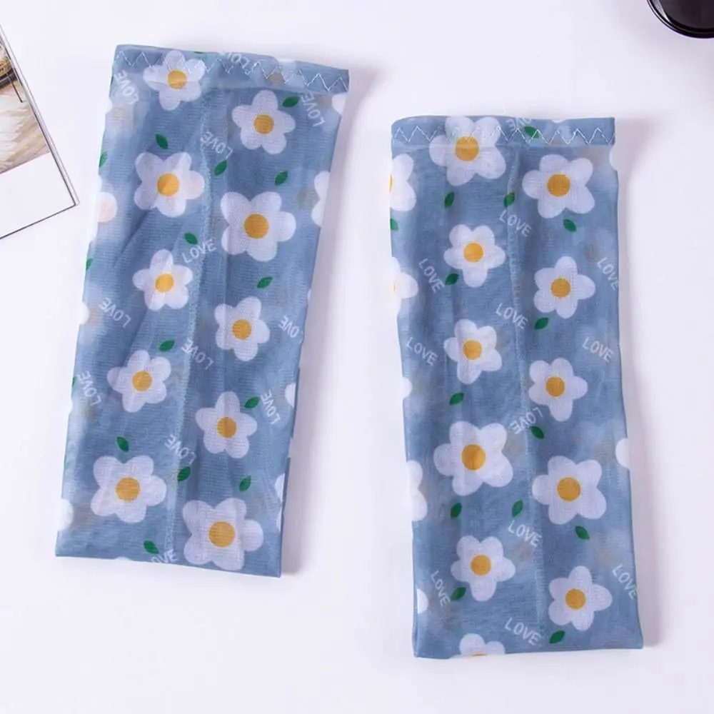 UV Protection Soft Ice Silk Fashion Clothing Accessories Mesh Printing Sleeve Sunscreen Sleeve Ice Sleeve Printed Ice Sleeve