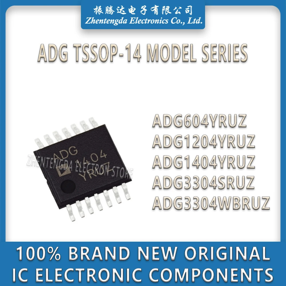 ADG604YRUZ ADG1204YRUZ ADG1404YRUZ ADG3304SRUZ ADG3304WBRUZ ADG604 ADG1204 ADG1404 ADG3304 IC Chip TSSOP-14