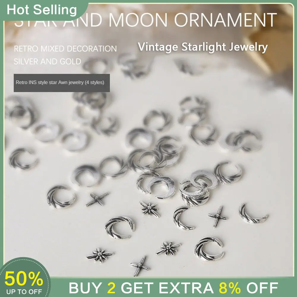 

Металлические украшения для ногтей, легкие винтажные аксессуары для дизайна ногтей, сверло для ногтей, минималистичные и современные металлические аксессуары