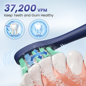 SEJOY Oral Cleaning Personal Sonic Electric Toothbrush Care Appliances lPX7 5 Modes Smart Rechargeable Automatic Toothbrush 2