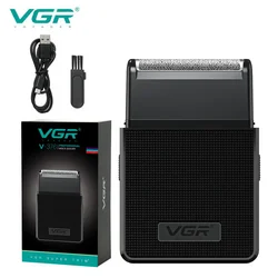 Rechargeable Professional Men's Shaver and Beard Trimmer with Travel Case (Black with box)